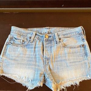 Levi’s 501 cut off Jean shorts. Size 26.